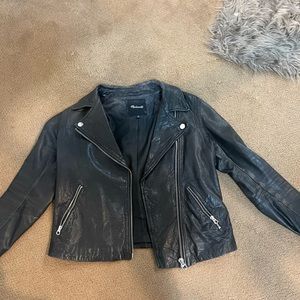Madewell Washed Leather Motorcycle Jacket
